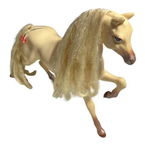 "Cabello dorado de caballo vintage de 11"" de alto y 14"" de ancho" - Imagen 1 de 7