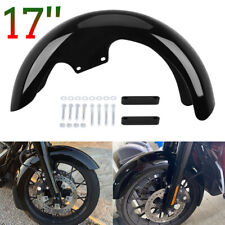 17" Wheel Wrap Front Fender For Harley Touring Electra Street Glide Gloss Black
