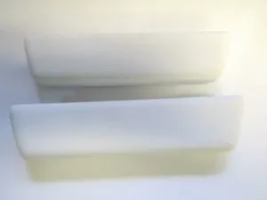 fits 67 Dart Valiant Barracuda White Armrest Pads 1967 NEW - Picture 1 of 1