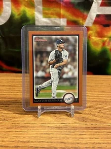 2010 - Clayton Kershaw - Bowman Orange 123/250 - Picture 1 of 2