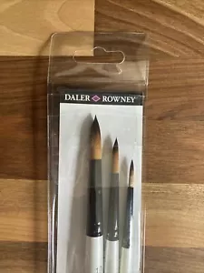 Paquete de 3 cepillos multiusos Daler Rowney Graduate acrílico acuarela - Imagen 1 de 4
