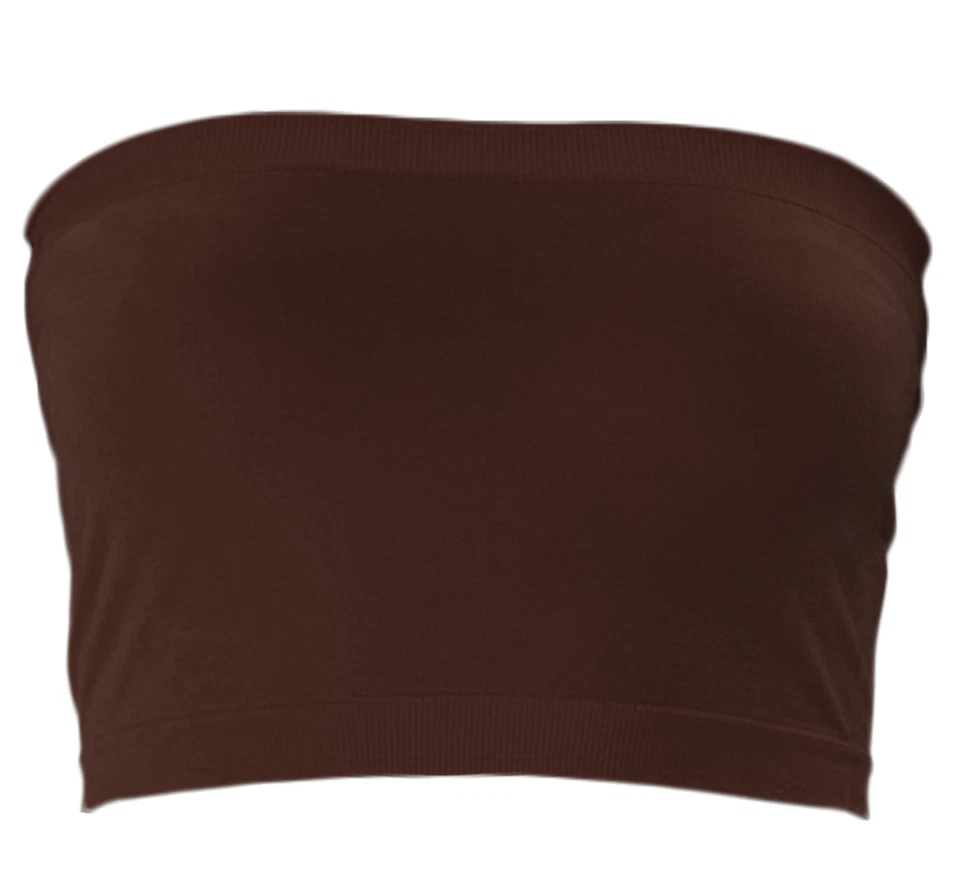 PLUS Size Seamless Tube Bra Bandeau Top Layering Tube Top  - Image 1 of 1