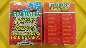 VINTAGE LOT x 2 1987 FLEER BASEBALL AWARD WINNERS FACTORY SEALED SET SETS - Picture 1 of 1