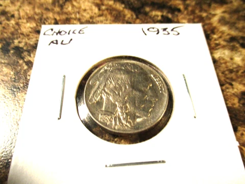 1935 BUFFALO NICKEL CHOICE AU   GG1 Cover