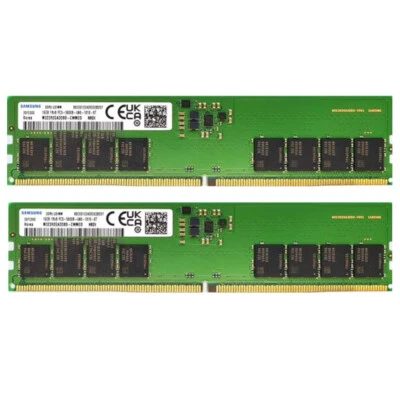 Samsung 32GB (2X16GB) DDR5 5600MHz PC5-44800 UDIMM Memory Ram M323R2GA3DB0-CWM - Image 1 of 4