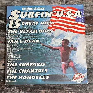 Surfin ' USA - 15 Great Hits - Various Original Artists - 12" LP Vinyl Record - Foto 1 di 3