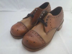Vintage Oxford Walker for Men and Boy's NOS Costume Prop Size 4D 4 Brown - Picture 1 of 12