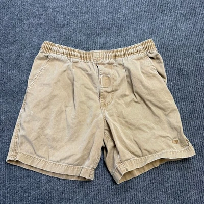 Pantalones Cortos De Colección OP Ocean Pacific Para Hombres Pequeños Caqui Cordón Sarga Playa Surf 6" Foto 1 de 4