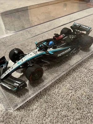 Minichamps 1:18 MERCEDES AMG W15 GEORGE RUSSELL BRITISH GP-With Acrylic Case - Image 1 of 4