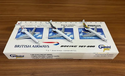 [READ] Gemini Jets 1:400 Scale British Airways Boeing 727-200 3 Plane Set - Image 1 of 4