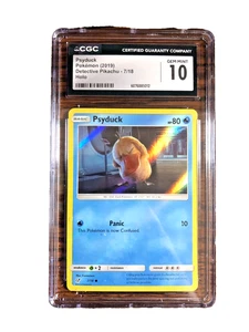 Psyduck Holo Common #7 - CGC GEM MINT 10 - 2019 Detective Pikachu - Pokemon TCG - Picture 1 of 3