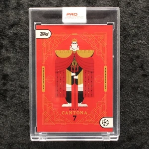 Topps Project 22 Eric Cantona Manchester United FC by Neil Stevens Soccer Cards - Picture 1 of 2
