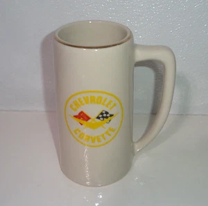 Vintage Chevrolet Corvette Stein Becher Retro Racing Logo Keramik Kaffee Bier Stein - Bild 1 von 3