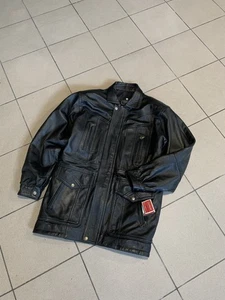 Versace Classic V2 Vintage Mens Leather Multi Pockets Jacket Size XL - Picture 1 of 23