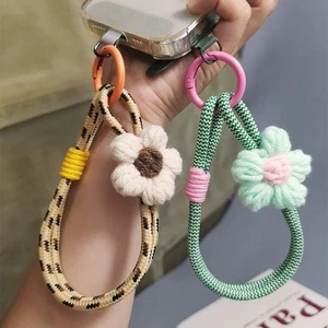 Flower Braided Anti-lost Rope Simple Phone Wrist Straps Phone Accessories - Photo 1 sur 16
