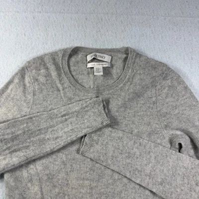 Suéter Ellen Tracy 100% Cachemira Manga Larga Mediana Taupe Acogedor Cuello Redondo M Foto 1 de 4