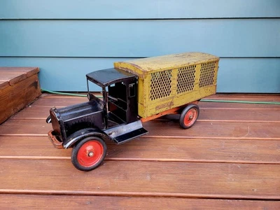 Camión de correo Keystone Packard vintage de 1920 de acero prensado de Estados Unidos 27" Foto 1 de 4