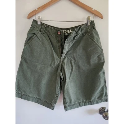 Y2K Arizona Jean Co green Cargo shorts size 16/mens 30 - Image 1 of 3