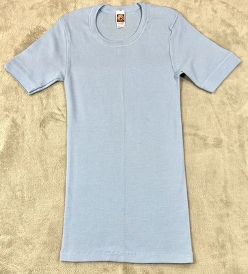 Capa base vintage de mezcla de lana para mujer M Italia 5 azul nueva sin etiquetas hecha en Italia Foto 1 de 4