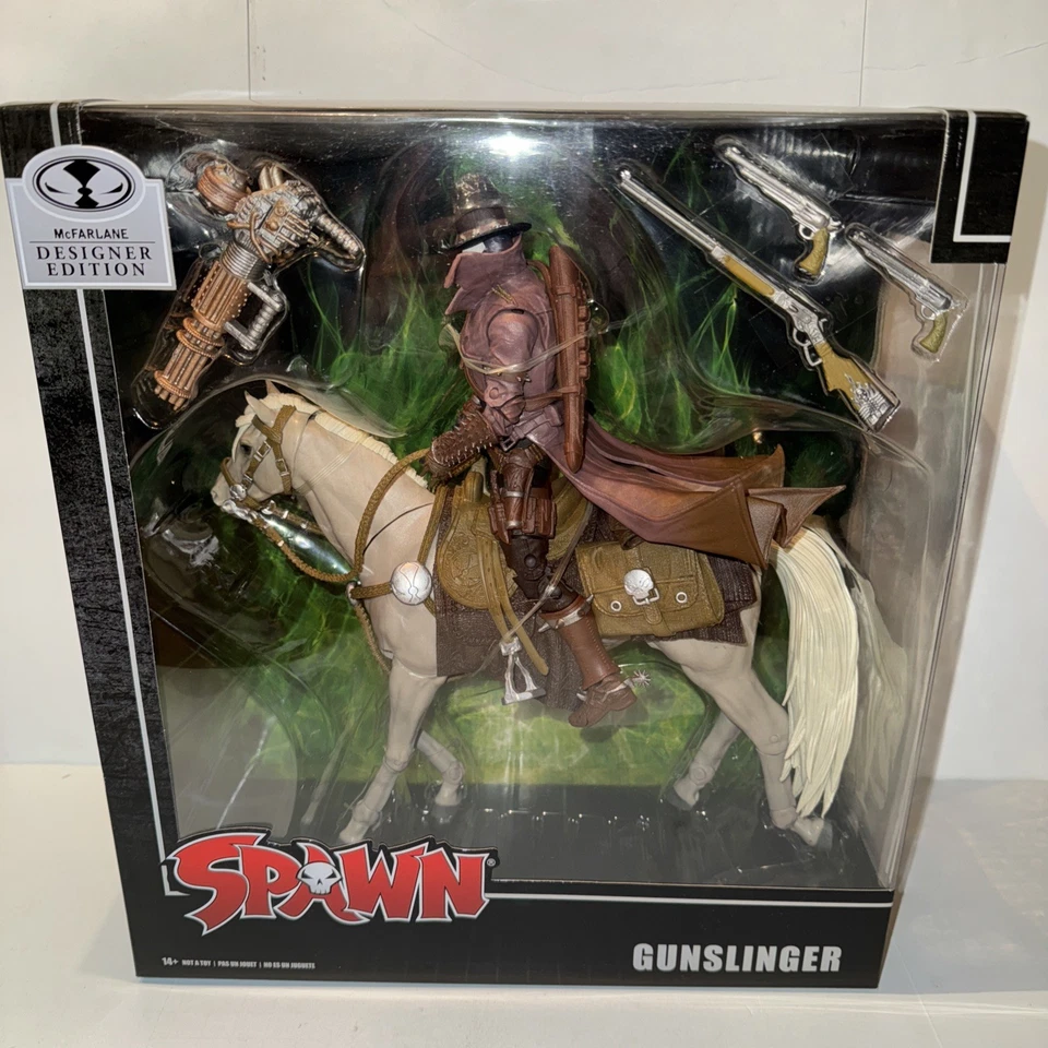 SPAWN McFarlane Toys GUNSLINGER con CABALLO SELLADO GAMESTOP NUEVO 7 pulgadas Foto 1 de 4