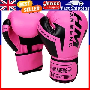 Boxing Gloves Training Sparring Gloves Breathable for Kids Adults (Pink 10oz) . - Picture 1 of 8