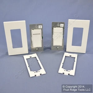 Leviton Vizia+ White 600W Digital Dimmer & Remote Kit w/ Locator Light VPDMK-C0W - Picture 1 of 4