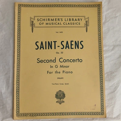 Saint Saens Op. 22 Vol. 1405 2nd Concerto in G Minor, Piano/Orchestra 1948 VTG - Image 1 of 4