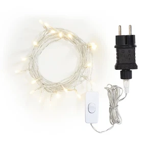 VBS Catena Luminosa Led 20 Trasparente con Interruttore 5,2m - Foto 1 di 6