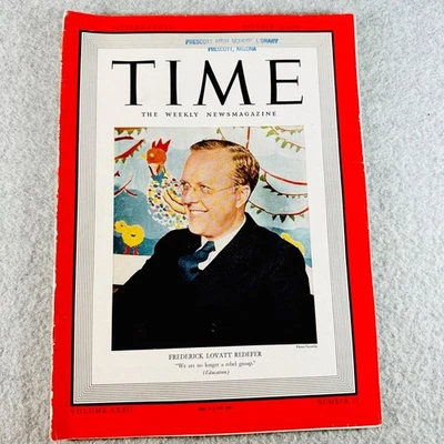 Time Magazine October 31 1938 Frederick Lovatt Redefer Progressive Education VTG - Image 1 of 4