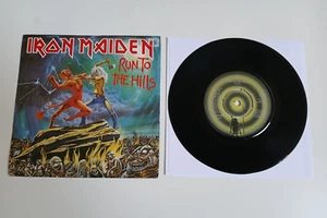 IRON MAIDEN RUN TO THE HILLS VINYL 7" SINGLE EMI UK 1982 - Picture 1 of 2