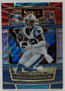 2021 Select -Terrace Marshall Jr. Roockie Tri-Color Prizm NC Panthers 110/249 - Picture 1 of 2