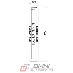 Aluminium Festverglasung Lichtband Fenster 30 x 180 cm | Alufenster nach Maß - Bild 1 von 7