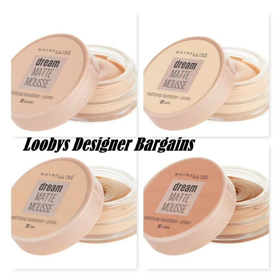 MAYBELLINE Foundation + Primer Dream Matte Mousse 18ml - Choose Shade - NEW - Image 1 of 1