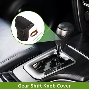 1 Pc Car Gear Shift Knob Cover for Honda CR-V 2017-2021 Black Brown Faux Leather - Picture 1 of 7