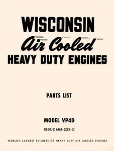 Manual de piezas de motor de alta resistencia WISCONSIN VP4D refrigeradas por aire - Imagen 1 de 3