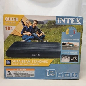 Intex 10'' Queen Air Bed Mattress Pump Not Included Indoor / Outdoor Sealed - Picture 1 of 9