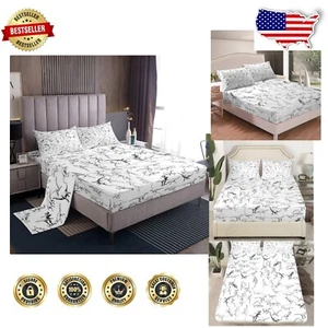 Kids Twin Dinosaur Sheets Set - Soft, Easy-Care Jungle Design for All Seasons - Picture 1 of 9