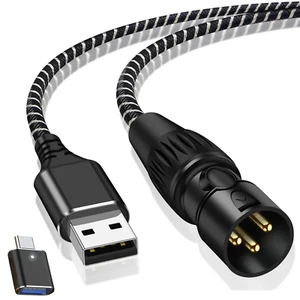USB auf XLR Kabel, 6,6 Fuß USB a auf XLR Audio Stereo Kabel, USB C auf XLR Stecker Ausgang - Bild 1 von 12