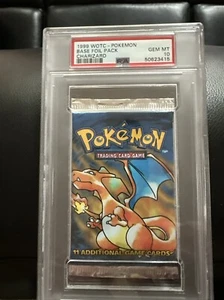 1999 wizards of the coast Pokémon base foil pack Blue Wing Charizard Mint 10 - Picture 1 of 2