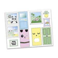 Sticker Aufkleber für Lundby Pupprnhaus Kreativ Haus Türen Bilder