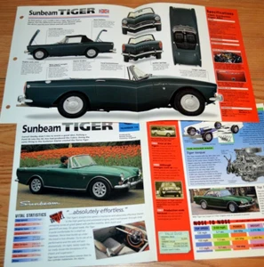 1965 Sunbeam Tiger Mk1 Specs Info Original Poster Brochure 65 Mk 1 Mark 1 I - Bild 1 von 1
