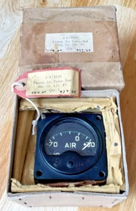 VINTAGE RAF AIRCRAFT AIR TEMPERATURE GAUGE - 6A/1610 - MK2A - Picture 1 of 6