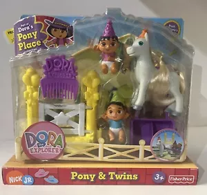 NEW Fisher Price Nick Jr Dora the Explorer Pony Place Pony & Twins Playset - Picture 1 of 2