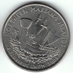 USA - 2009P - Washington ¼ $ - Northern Marianas - Rare - #17541 - Picture 1 of 2