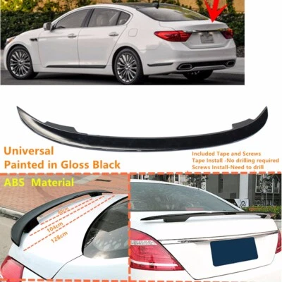 Fit For 2014-2018 Kia K900 K9 Rear Trunk Spoiler Wing Gloss Black 51'' Universal Foto 1 de 4
