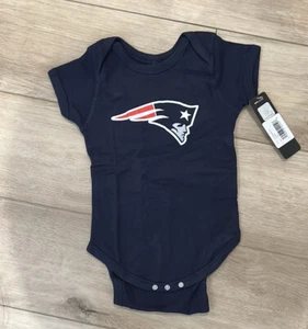 NWT New England Patriots Infant Team Logo Bodysuit - Navy - 24M - Picture 1 of 5
