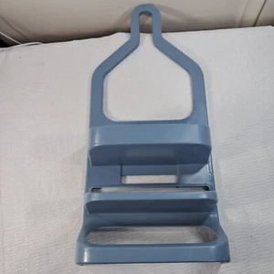 Carrito de ducha de baño Rubbermaid vintage con bandeja de jabón #2820 estante azul polvoriento claro - Imagen 1 de 12