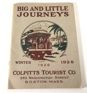 Catálogo Colpits Tourist Co Big & Little Journeys de Colección 1928-1929 Boston, MA - Imagen 1 de 8