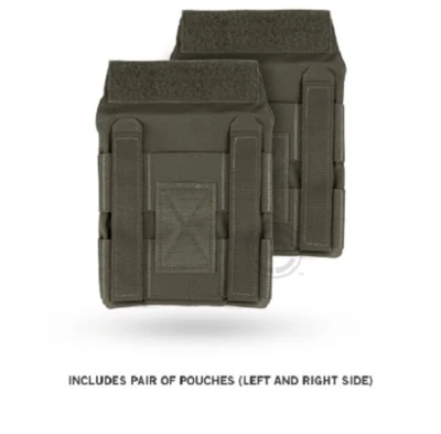 Crye Precision JPC Jumpable Plate Carrier Side Plate Pouch Set - Ranger Green