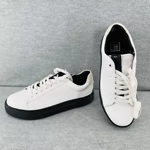 G-STAR RAW LOAM II - Women's Fashion Casual Leather Sneaker White/Black Size 9 - Picture 1 of 12